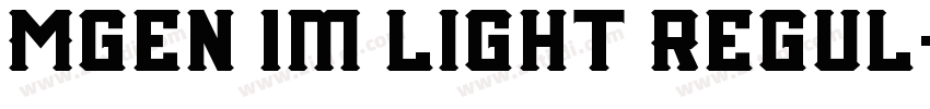 Mgen 1m light Regul字体转换
